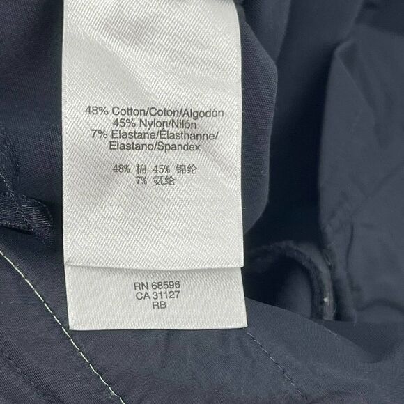 DKNY Ankle Length Trousers Womens Size 8 Navy Blue Slim Leg Career Workwear Pant - Picture 5 of 5